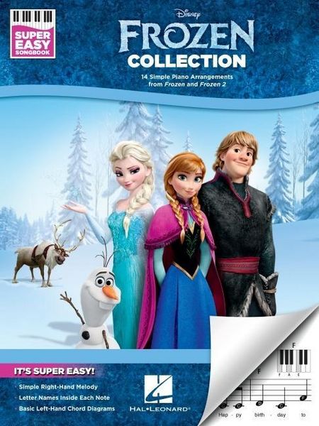 Produktbild: Frozen Collection - Super Easy Piano Songbook Easy Disney Sheet Music Collection for Kids and Adults Learn to Play Frozen Songs with Letter Notes Piano Music from Frozen 1 and 2