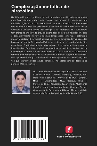 Produktbild: Complexa&ccedil;&atilde;o met&aacute;lica de pirazolina