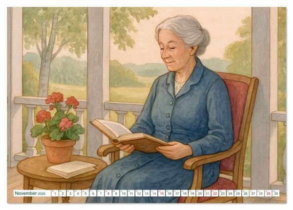 Produktbild: Selma Lagerl&ouml;f (Tischkalender 2026 DIN A5 quer), CALVENDO Monatskalender