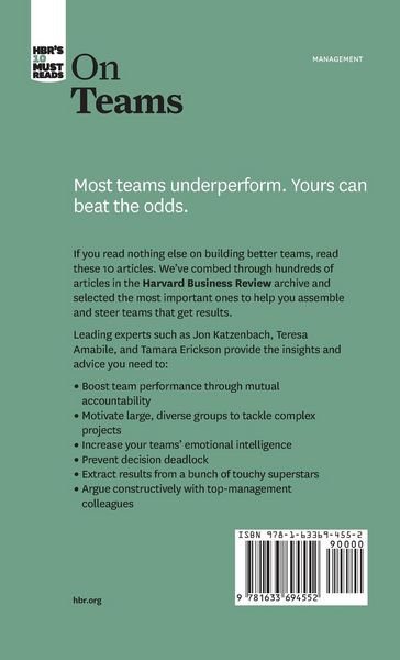 Produktbild: Hbr's 10 Must Reads on Teams (with Featured Article the Discipline of Teams, by Jon R. Katzenbach and Douglas K. Smith)