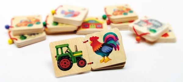 Produktbild: Farm, Holzbilderbuch