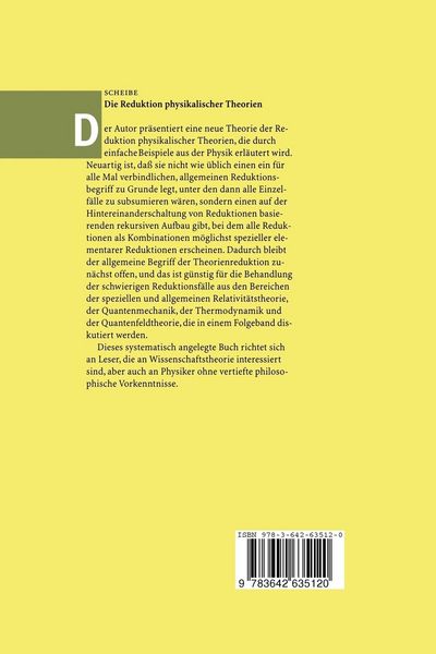 Produktbild: Die Reduktion physikalischer Theorien