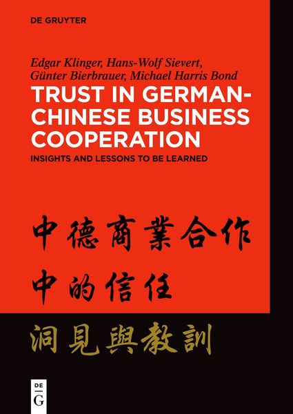 Produktbild: Trust in German-Chinese Business Cooperation
