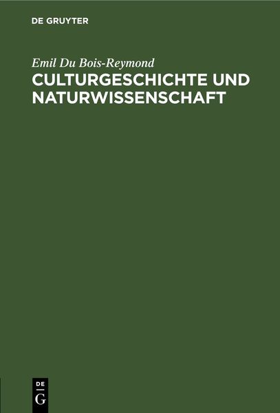 Produktbild: Culturgeschichte und Naturwissenschaft