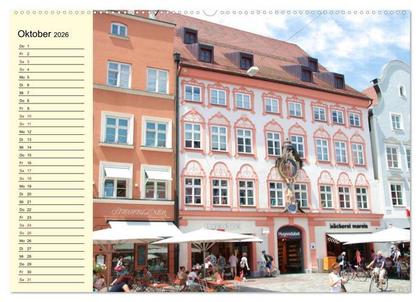 Produktbild: Landshut erleben (Wandkalender 2026 DIN A2 quer), CALVENDO Monatskalender