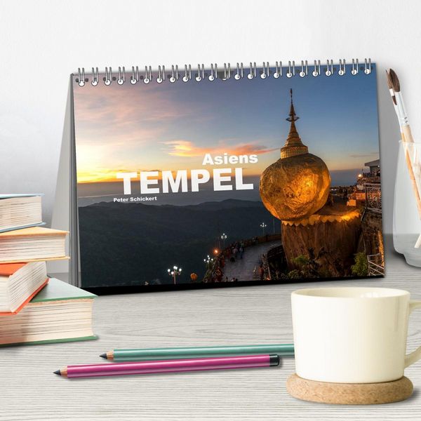 Produktbild: Asiens Tempel (Tischkalender 2026 DIN A5 quer), CALVENDO Monatskalender