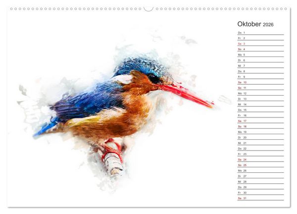 Produktbild: Tierportraits - Fine Art (hochwertiger Premium Wandkalender 2026 DIN A2 quer), Kunstdruck in Hochglanz