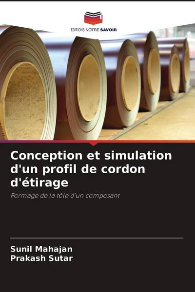 Produktbild: Conception et simulation d'un profil de cordon d'&eacute;tirage