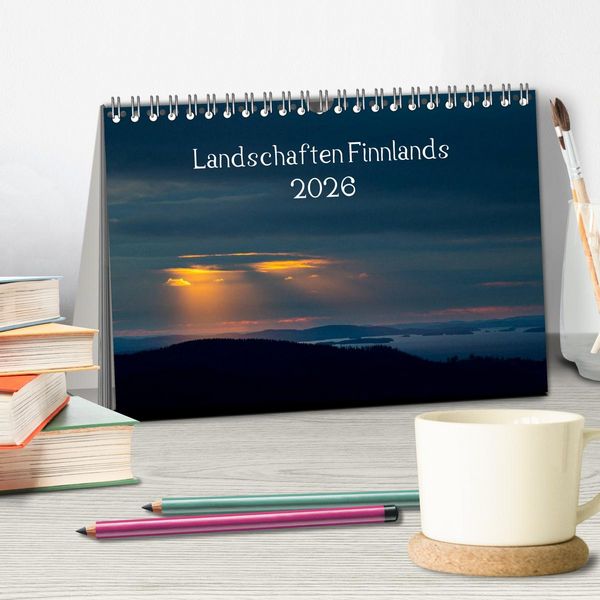 Produktbild: Landschaften Finnlands (Tischkalender 2026 DIN A5 quer), CALVENDO Monatskalender