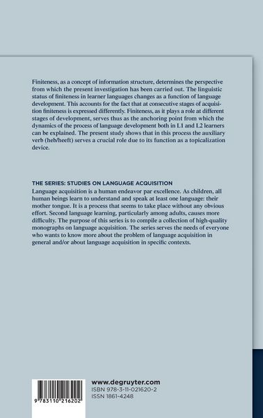 Produktbild: Language Acquisition and the Functional Category System