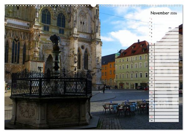 Produktbild: Regensburg erleben (hochwertiger Premium Wandkalender 2026 DIN A2 quer), Kunstdruck in Hochglanz
