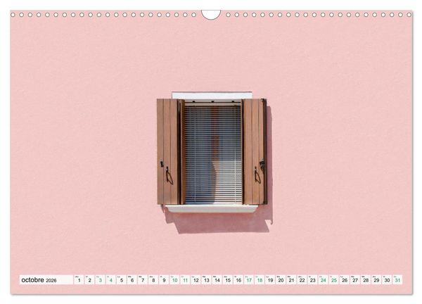 Produktbild: Burano et Minimalisme (Calendrier mural 2026 DIN A3 vertical), CALVENDO calendrier mensuel