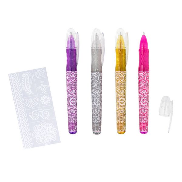 Produktbild: TRENDHAUS&reg; Tattoo Gelschreiber Glitzer
