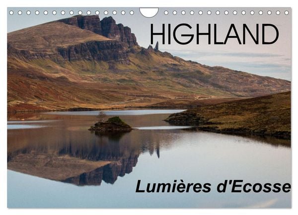 Produktbild: HIGHLAND, Lumi&egrave;res d'Ecosse (Calendrier mural 2026 DIN A4 vertical), CALVENDO calendrier mensuel