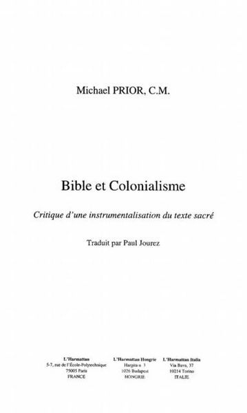 Produktbild: Bible et colonialisme