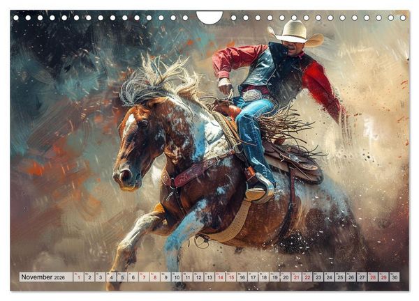 Produktbild: Pferde, Freiheit, Westernreiten (Wandkalender 2026 DIN A4 quer), CALVENDO Monatskalender