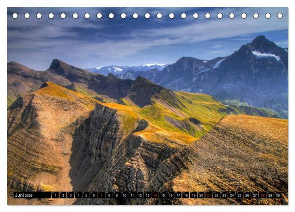 Produktbild: Berge im Berner Oberland (Tischkalender 2026 DIN A5 quer), CALVENDO Monatskalender
