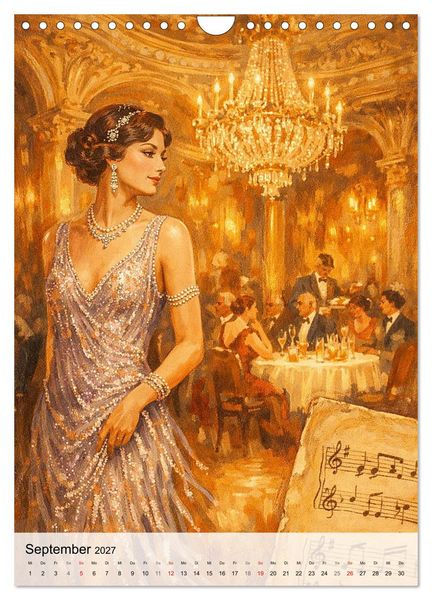 Produktbild: Jazz & Glamour Weltreise (Wandkalender 2027 DIN A4 hoch), CALVENDO Monatskalender