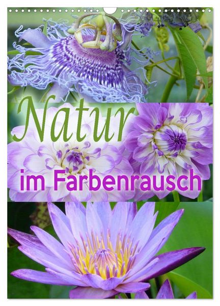 Produktbild: Natur im Farbenrausch (Wandkalender 2026 DIN A3 hoch), CALVENDO Monatskalender