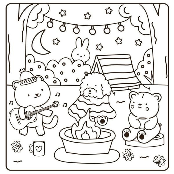 Produktbild: Cosy Coloring Ausmalset - Einfach niedlich ausmalen