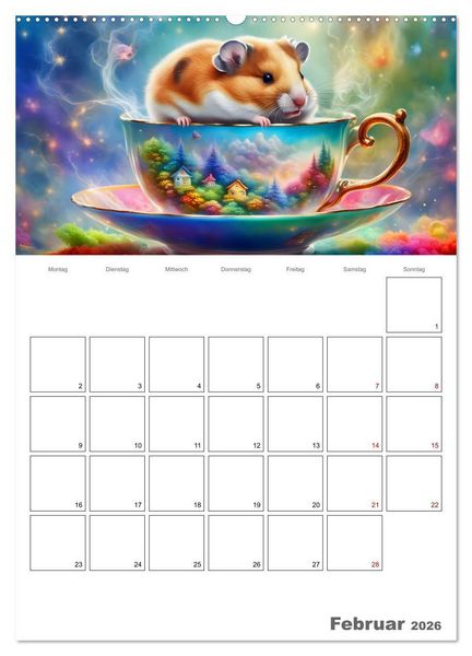 Produktbild: Tierische Kaffee Gesellschaft (hochwertiger Premium Wandkalender 2026 DIN A2 hoch), Kunstdruck in Hochglanz