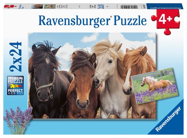 Puzzle Ravensburger Pferdeliebe 2 X 24 Teile