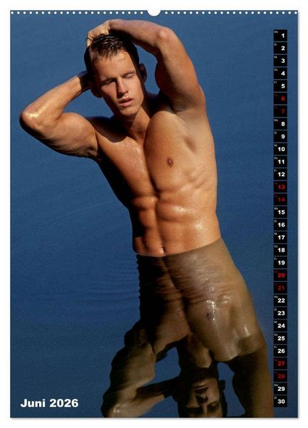 Produktbild: Mannsbilder Spiegelbilder (Wandkalender 2026 DIN A2 hoch), CALVENDO Monatskalender