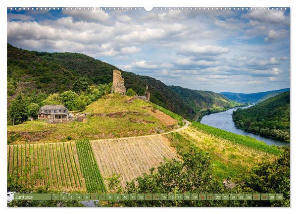 Produktbild: Mosel-Burgen (hochwertiger Premium Wandkalender 2026 DIN A2 quer), Kunstdruck in Hochglanz