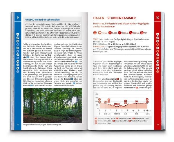 Produktbild: KOMPASS Wanderf&uuml;hrer R&uuml;gen, mit Hiddensee und Fischland-Dar&szlig;-Zingst, 55 Touren mit Extra-Tourenkarte