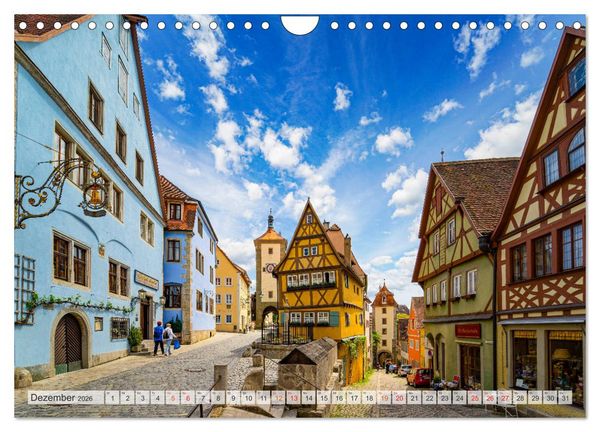 Produktbild: Rothenburg ob der Tauber Impressionen (Wandkalender 2026 DIN A4 quer), CALVENDO Monatskalender