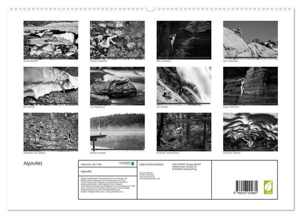 Produktbild: AlpinAkt (hochwertiger Premium Wandkalender 2026 DIN A2 quer), Kunstdruck in Hochglanz