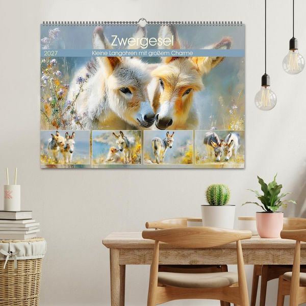 Produktbild: Zwergesel. Kleine Langohren mit gro&szlig;em Charme (Wandkalender 2027 DIN A2 quer), CALVENDO Monatskalender