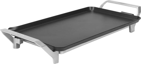 Produktbild: Princess Table Chef Premium XL Elektro Teppan Yaki Tischgrill mit manueller Temperatureinstellung Silber (matt), Schwarz