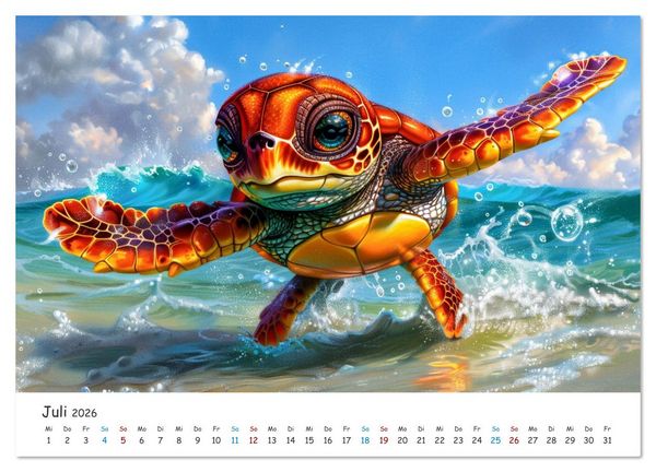 Produktbild: W&auml;chter der Meere (Wandkalender 2026 DIN A4 quer), CALVENDO Monatskalender