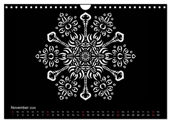 Produktbild: Entspannung und Ruhe durch Mandalas (Wandkalender 2026 DIN A4 quer), CALVENDO Monatskalender