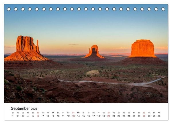 Produktbild: S&uuml;dwesten der USA - Atemberaubende Landschaften (Tischkalender 2026 DIN A5 quer), CALVENDO Monatskalender