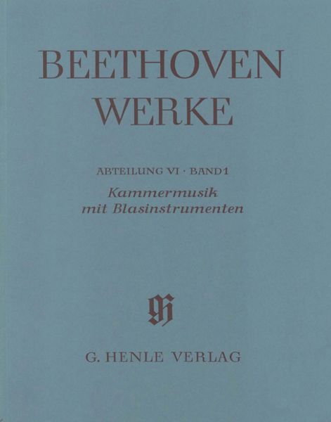 Beethoven, Ludwig van - Kammermusik mit Blasinstrumenten