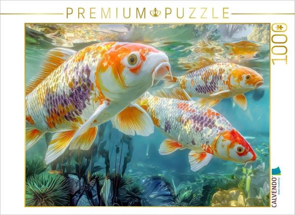 CALVENDO Puzzle Kois | 1000 Teile Lege-Größe 64x48cm Foto-Puzzle für glückliche Stunden