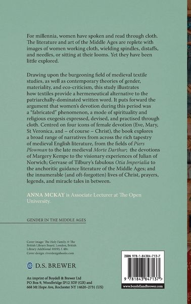 Produktbild: Female Devotion and Textile Imagery in Medieval English Literature