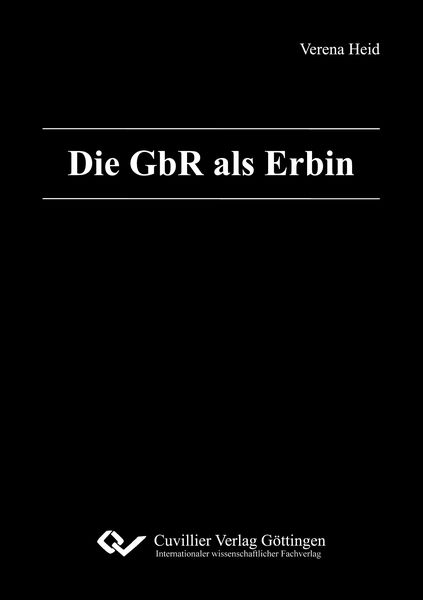 Produktbild: Die GbR als Erbin