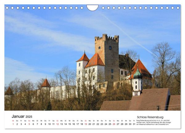 Deutschlands Burgen - besondere Burgen und schöne Schlösser (Wandkalender 2025 DIN A4 quer), CALVENDO Monatskalender