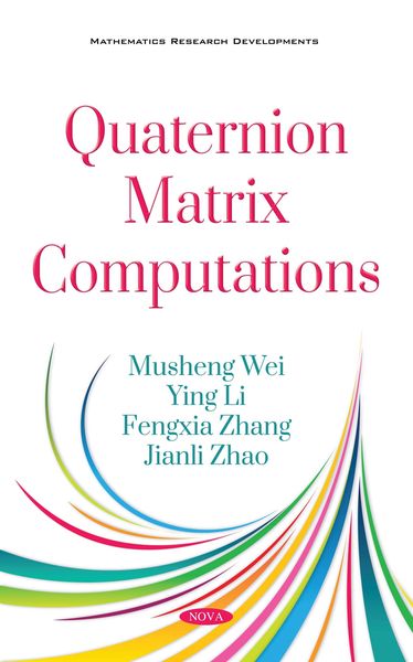 Produktbild: Quaternion Matrix Computations