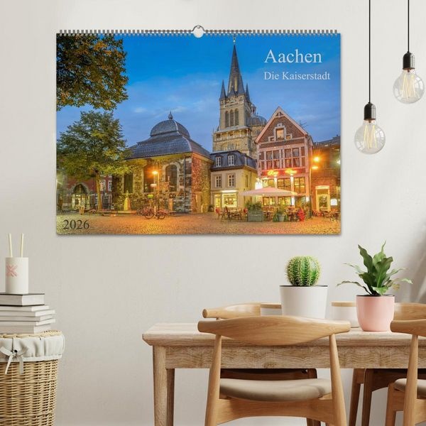 Produktbild: Aachen Die Kaiserstadt (Wandkalender 2026 DIN A2 quer), CALVENDO Monatskalender