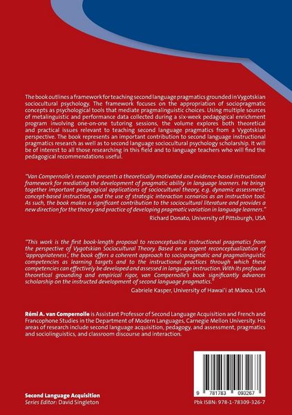 Produktbild: Sociocultural Theory and L2 Instructional Pragmatics