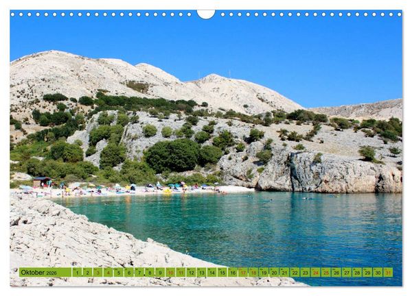 Produktbild: Istrien und Insel Krk - Impressionen eines kroatischen Sommers (Wandkalender 2026 DIN A3 quer), CALVENDO Monatskalender