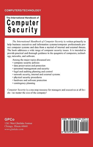 Produktbild: The International Handbook of Computer Security