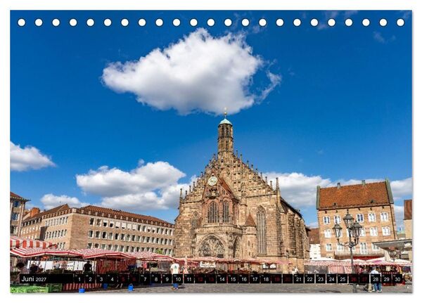 Produktbild: Wunderbares N&uuml;rnberg (Tischkalender 2027 DIN A5 quer), CALVENDO Monatskalender