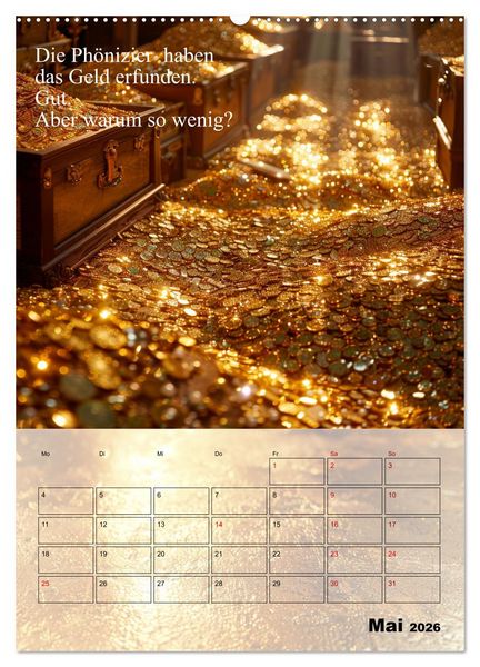Produktbild: Der Geld-Anlock-Kalender (Wandkalender 2026 DIN A2 hoch), CALVENDO Monatskalender