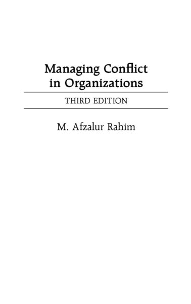 Produktbild: Managing Conflict in Organizations