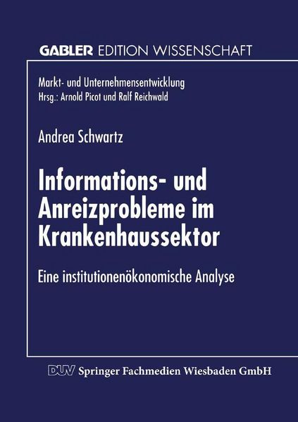 Produktbild: Informations- und Anreizprobleme im Krankenhaussektor